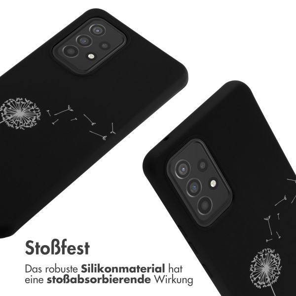 imoshion Silikonhülle design mit Band für das Samsung Galaxy A53 - Dandelion Black