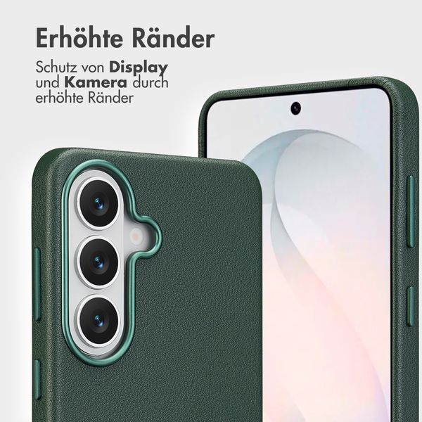 Accezz 2-in-1 Klapphülle aus Leder mit MagSafe Samsung Galaxy S26 - Cedar Green