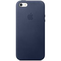 Apple Schwarzes Leder-Case Apple iPhone SE (2016) / 5 / 5s - Midnight Blue