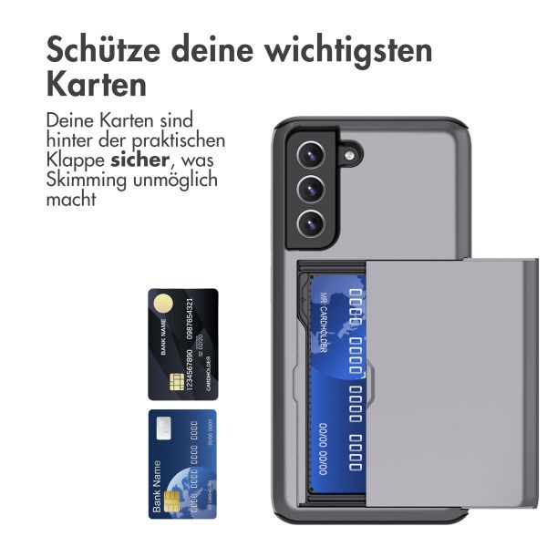 imoshion Backcover mit Kartenfach Samsung Galaxy S21 FE - Grau