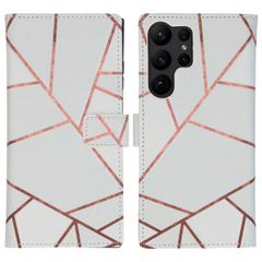 imoshion Design TPU Klapphülle für das Samsung Galaxy S23 Ultra - White Graphic