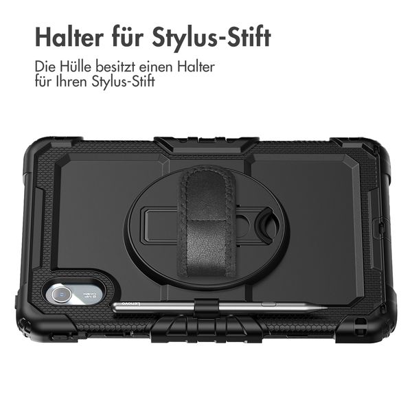 Accezz Robustes Back Cover mit Schultergurt Lenovo Idea Tab - Schwarz
