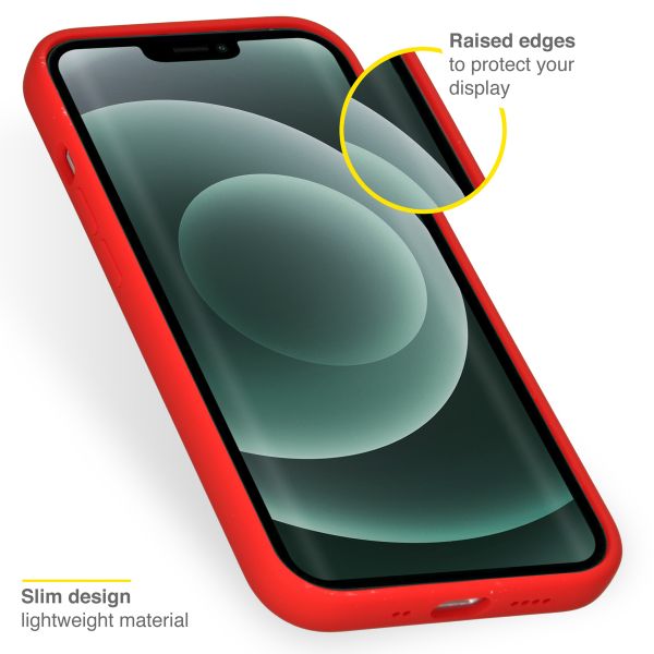 Accezz Liquid Silikoncase Apple iPhone 13 Mini - Rot