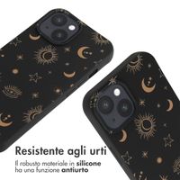 imoshion SilikonHülle design mit Band Apple iPhone 15 - Sky Black