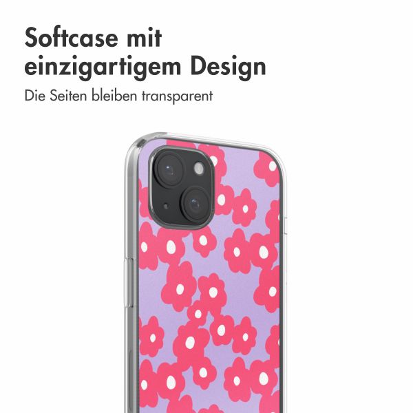 imoshion  Design Hülle für das iPhone 15 - Dusty Rose Blossoms