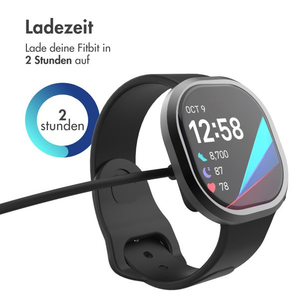 imoshion USB-A-Ladekabel für Fitbit Versa 4 / Versa 3 / Sense 2 / Sense - 1 Meter