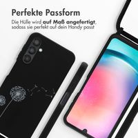 imoshion Silikonhülle design mit Band für das Samsung Galaxy A25 (5G) - Dandelion Black