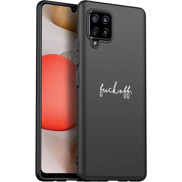 imoshion Design Hülle Samsung Galaxy A42 - Fuck Off - Schwarz