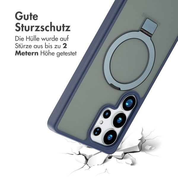 Accezz Ring Stand Backcover mit MagSafe Samsung Galaxy S25 Ultra - Blau