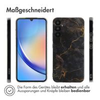 imoshion Design Hülle für das Samsung Galaxy A34 (5G) - Black Marble