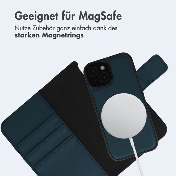imoshion Herausnehmbare 2-in-1 Luxus-Bookcase Apple iPhone 15 - Blau