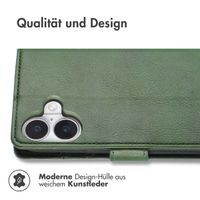 imoshion Luxuriöse Klapphülle Apple iPhone 17 - Grün