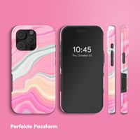 Selencia Vivid Tough Back Cover mit MagSafe für das iPhone 16 Pro Max - Pastel Lipstick Marble