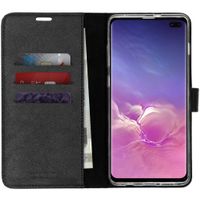 Valenta Klapphülle Leather Schwarz für das Samsung Galaxy S10 Plus