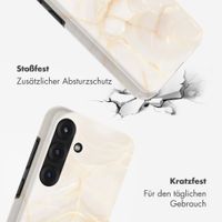 Selencia Vivid Rückabdeckung mit MagSafe Samsung Galaxy S25 - Golden Beige Marble