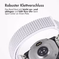 imoshion QuickFit® Nylon Armband -   Garmin 22 mm Anschluss - Größe L/XL - Weiß