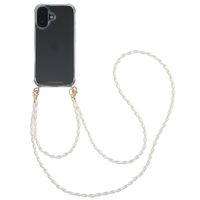 imoshion Handykette mit Perlen + ﻿Handgelenkschlaufe für das Apple iPhone 16 - Transparent