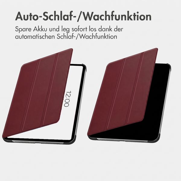 imoshion Trifold Klapphülle Samsung Galaxy Tab A11 Plus - Bordeaux