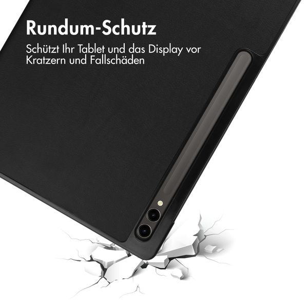 imoshion Trifold Klapphülle für das Samsung Galaxy Tab S10 Ultra / Tab S9 Ultra 14.6 Zoll - Schwarz