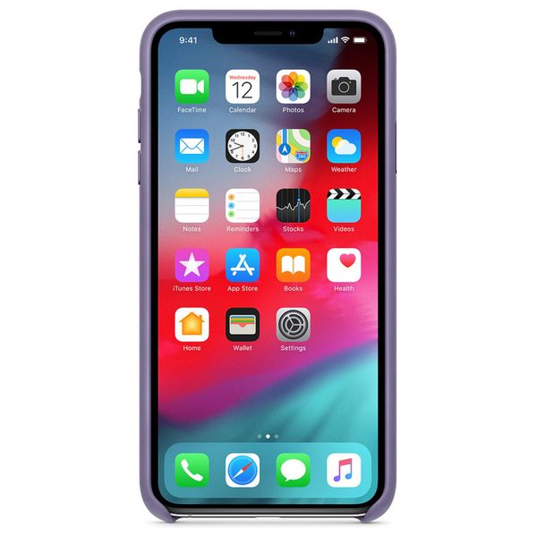 Apple Leder-Case Lila für das iPhone Xs Max