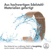 imoshion Magnetisches Milanaise Armband -   Universelle 22 mm Anschluss - Größe M - Rosé gold