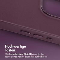 Accezz MagSafe Leather Backcover Apple iPhone 15 Pro - Heath Purple
