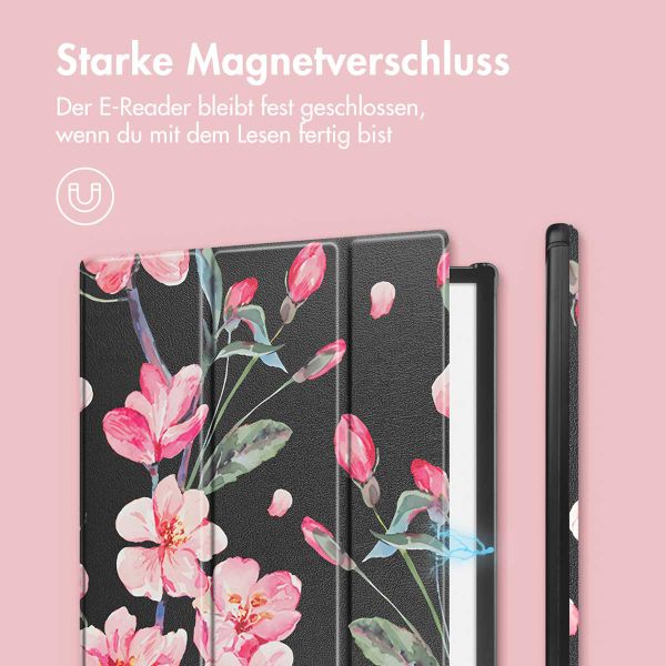 imoshion Design Trifold Hard Case Sleepcover Pocketbook InkPad X Pro - Blossom