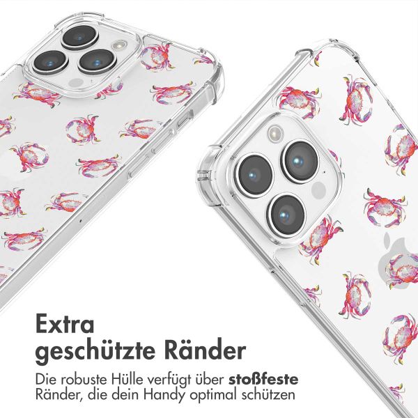 imoshion Design Hülle mit Band Apple iPhone 14 Pro Max - Crab Watercolor