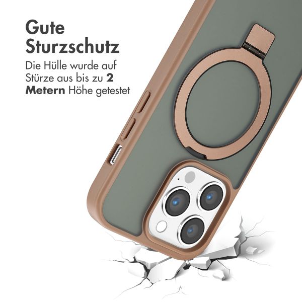 Accezz Ring Stand Backcover mit MagSafe iPhone 14 Pro Max - Braun