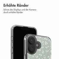imoshion Design Hülle Apple iPhone 17 - Smoke Green Flowers