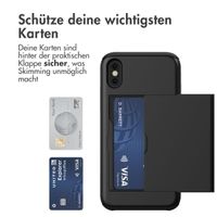 imoshion Backcover mit Kartenfach Apple iPhone X / Xs - Schwarz