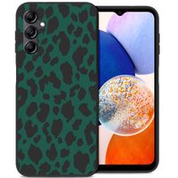 imoshion Design Hülle für das Samsung Galaxy A14 (5G/4G) - Leopard - Grün / Schwarz