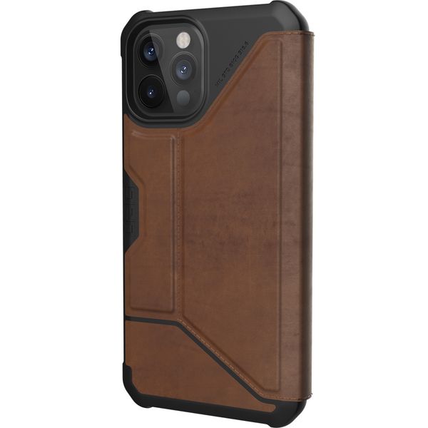 UAG Metropolis Klapphülle iPhone 12 Pro Max - Leather Brown