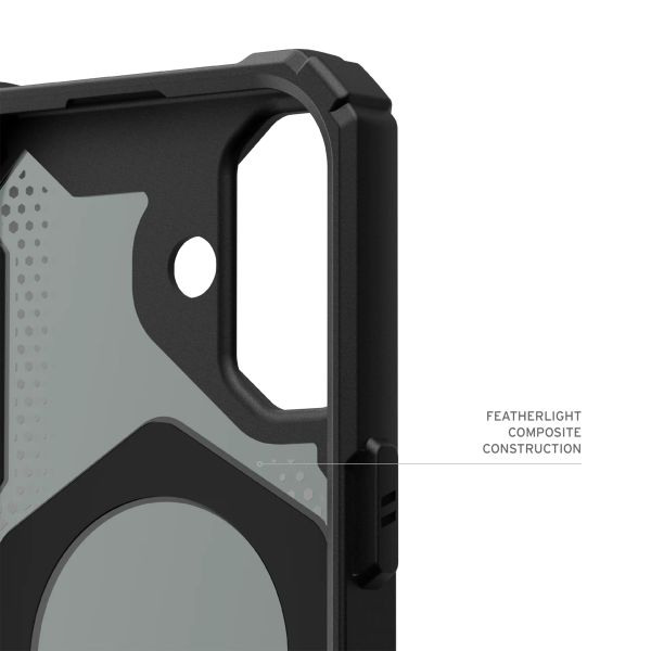 UAG Plasma XTE Back Cover MagSafe für das iPhone 16 - Black / Orange