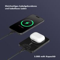 Selencia Vivid Powerbank 5.000 mAh - MagSafe und Qi2 - Black / Swirl Black