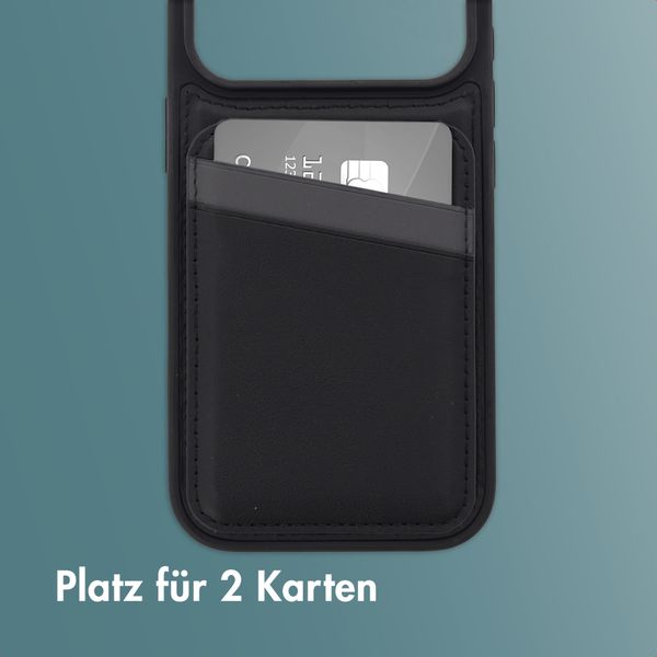 imoshion Backcover mit Kartenfach und Ständer Apple iPhone 17 Pro - Schwarz
