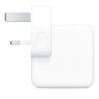 Apple Netzteil mit zwei USB-C-Anschlüssen - 35 W - Typ G - Stecker für das Vereinigte Königreich - Weiß