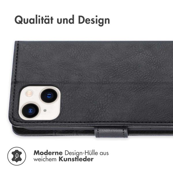 imoshion Luxuriöse Klapphülle Apple iPhone 15 - Schwarz