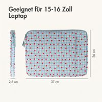 imoshion Design Laptop Hülle 15-16 Zoll - Laptop Sleeve - Cherry Check