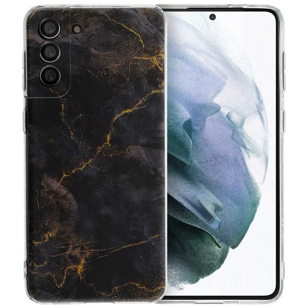 imoshion Design Hülle für das Samsung Galaxy S21 Plus - Black Marble