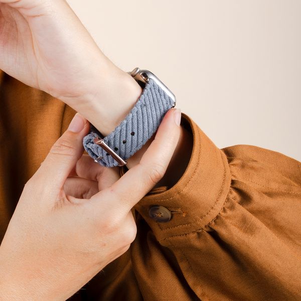 imoshion Corduroy-Band für Apple Watch | 38/40/41/42 mm - Hellblau
