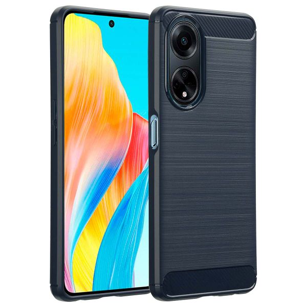 imoshion Brushed Back Cover für das Oppo A98 - Dunkelblau