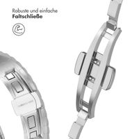 Selencia Drachenarmband aus Stahl für die Apple Watch Series 1 bis 9 / SE (38/40/41 mm) | Series 10 (42 mm) - Silber