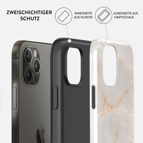 Burga Tough Back Cover für das iPhone 12 (Pro) - Vanilla Sand