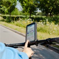 imoshion Premium Fahrrad-Handyhalterung - Spritzwassergeschützt - 360° drehbar - Universal - Schwarz