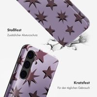 Selencia Vivid Backcover Samsung Galaxy S24 - Stars Plum Lilac