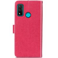 Kleeblumen Klapphülle Huawei P Smart (2020) - Fuchsia