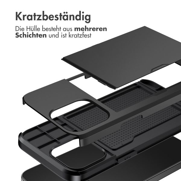 imoshion Backcover mit Kartenfach Apple iPhone 13 - Schwarz