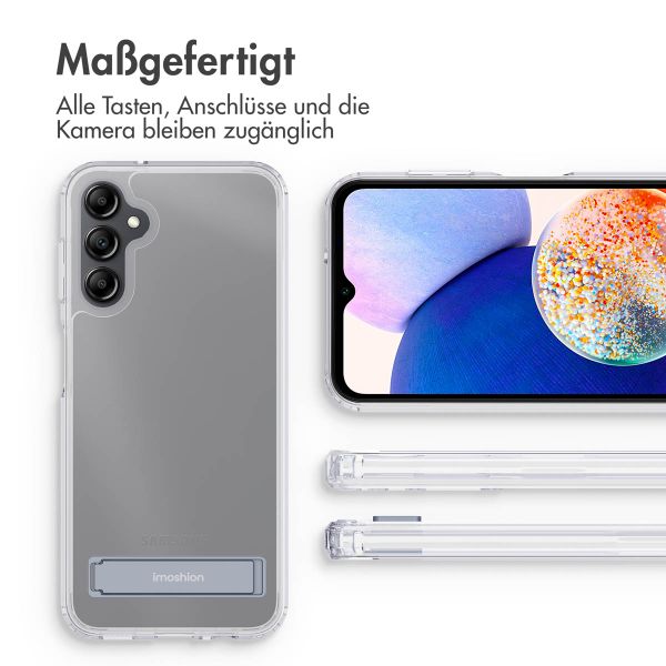 imoshion ﻿Back Cover mit Ständer für das Samsung Galaxy A14 (5G/4G) - Transparent