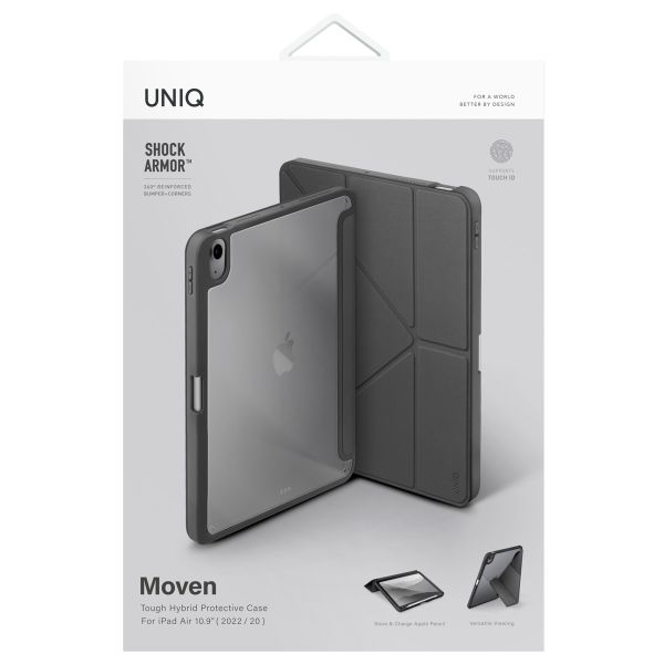 Uniq Moven Case für das iPad Air 5 (2022) / Air 4 (2020) - Charcoal